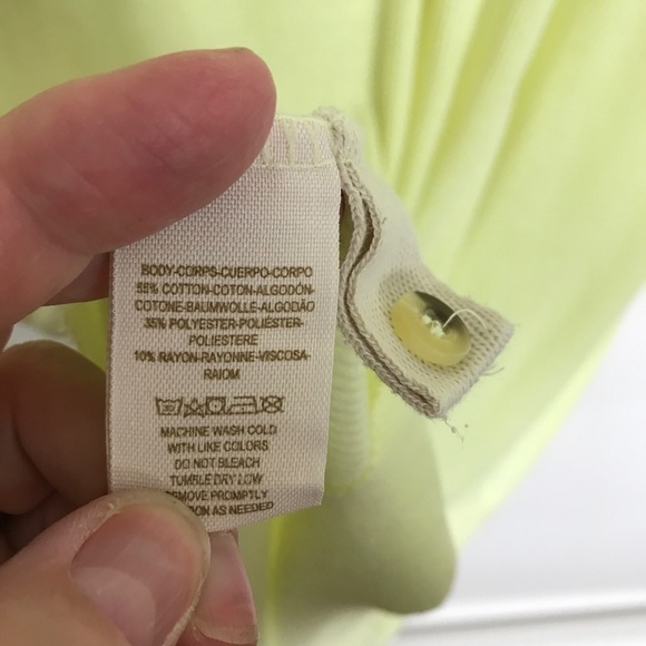 Free People Beach hi lo yellow cardigan pockets M - Picture 8 of 8